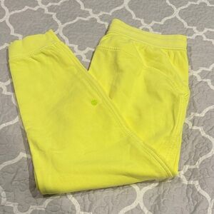 Lululemon Athletica Neon Scuba High-Rise Cropped Joggers